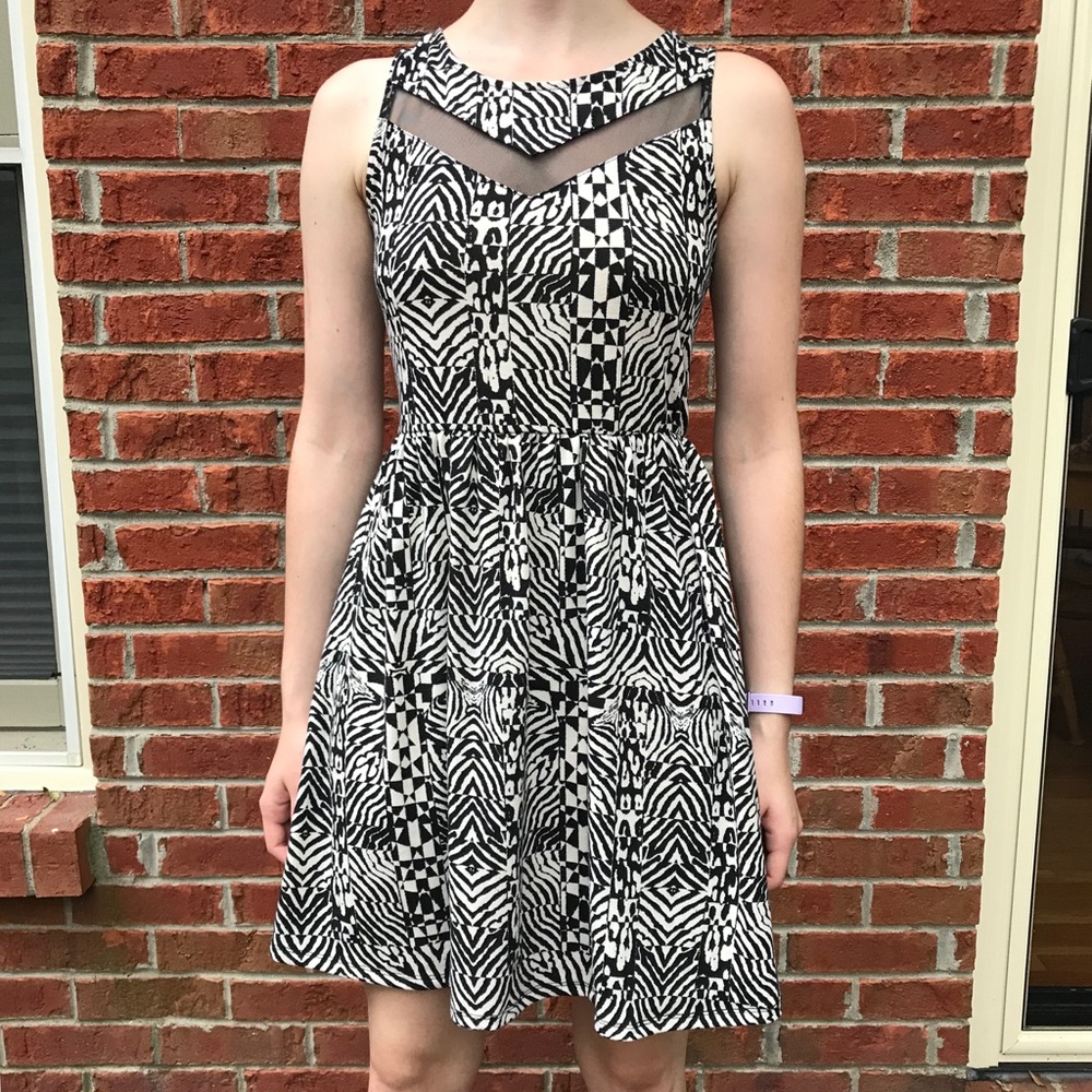 Xhilaration zebra print dress